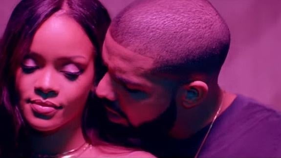 Rihanna y Drake muy juntos en el vídeo de Work.