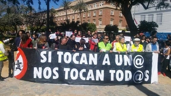 Imagen de la protesta.