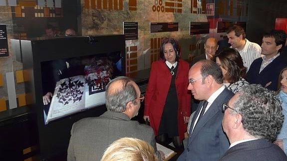 Pedro Antonio Sánchez en la inauguración del Mudem. 