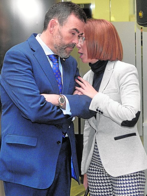 José López y Ana Belén Castejón, en diciembre.