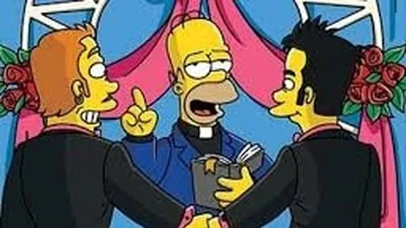 Los Simpsons sacan del armario a su gay más reprimido