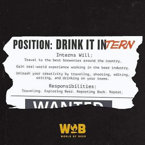 Anuncio de la oferta de empleo.