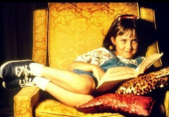 La actriz Mara Wilson en la película de 'Matilda', 1996. 