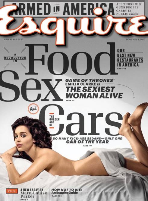 La portada de 'Esquire' que protagoniza Emilia Clarke. 