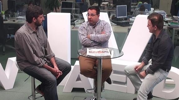 Un momento de la tertulia.