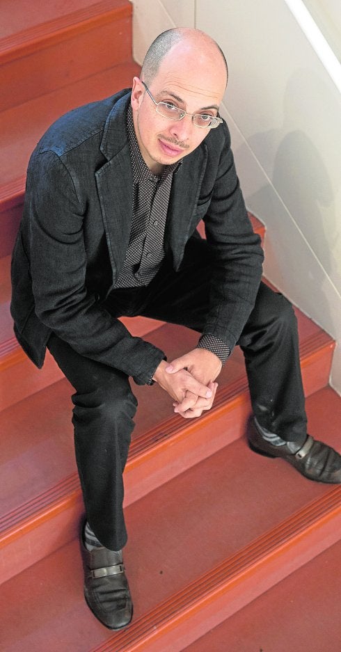 Jorge Volpi, ayer, en la sede de su editorial española. 