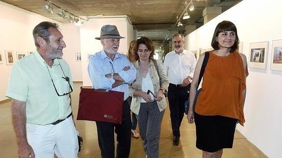 María González Veracruz (d), este martes, en las Jornadas de Municipios Sostenibles. 