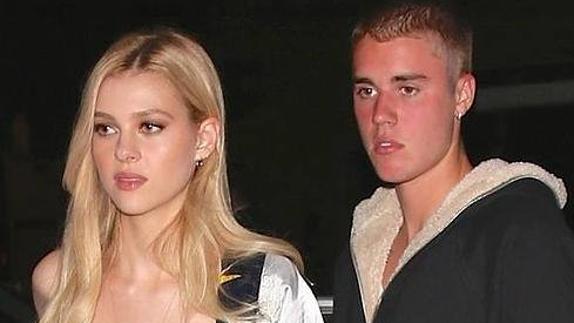 Justin Bieber y Nicola Peltz hace unas semanas.