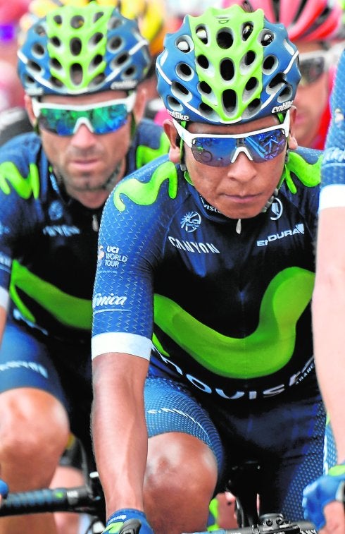 Quintana, con Valverde detrás. 