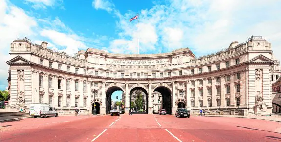 Vista del Arco del Almirantazgo, en Londres. 