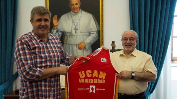 Óscar Quintana y José Luis Mendoza, este miércoles, durante su reunión. 