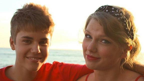 Justin Bieber y Taylor Swift hace años.