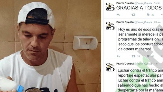 Frank Cuesta copia a Justin Bieber y se borra Twitter y Facebook