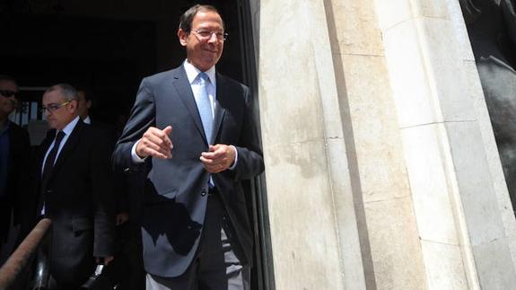 Miguel Ángel Cámara sale del Palacio de Justicia tras declarar por el 'caso Umbra', en junio de 2012. 