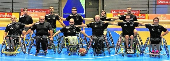 El equipo de baloncesto en silla de ruedas Murcia BSR. 