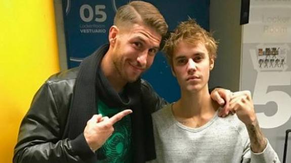 Sergio Ramos ha conocido a Justin Bieber