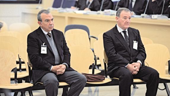 López Abad y Juan Ramón Avilés durante el juicio en la Audiencia Nacional el año pasado.