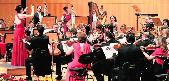 La Orquesta Sinfónica de la Región, en un concierto. 