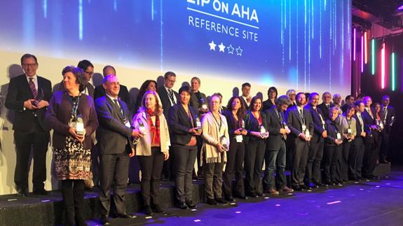 La consejera de Sanidad, Encarna Guillén, en la Cumbre Europea de Envejecimiento Activo y Saludable.