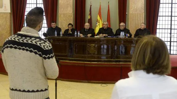 Un momento de la sesión celebrada este jueves en el Salón de Plenos del Ayuntamiento de Murcia.