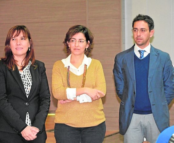 María Eugenia Sánchez Vidal, Olga Rodríguez Arnaldo y David Cegarra Leiva.