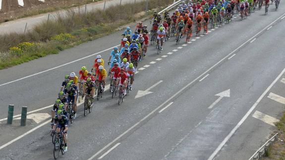 Vuelta ciclista a Murcia, a su paso por Torre Pacheco. 