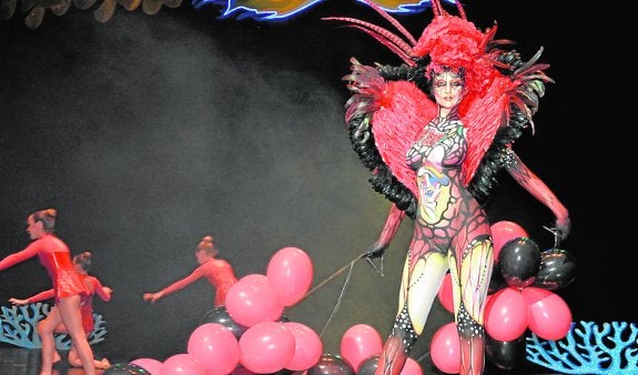 Cristel Van Den se llevó el primer puesto de maquillaje corporal. 