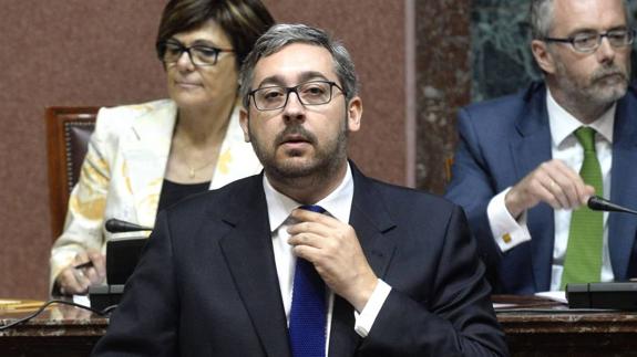 El portavoz del PP en la Asamblea Regional, Víctor Manuel Martínez, en una imagen de archivo.