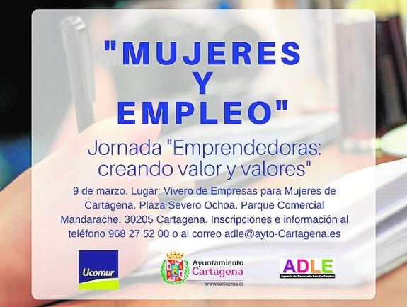 Cartel de las jornadas organizadas en Cartagena. 