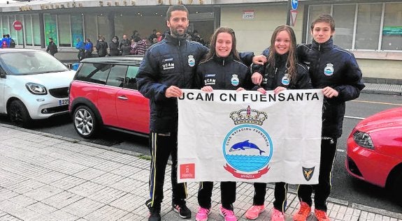 Rubén Gambín, Paula Sandoval, Ana María Lamberto y Diego Mira. 