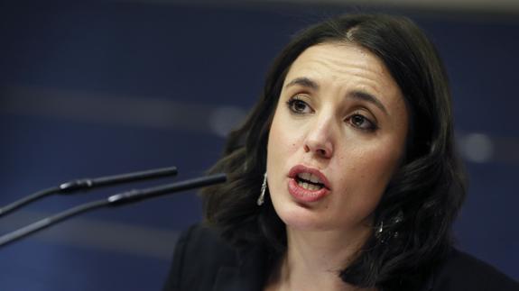 Irene Montero, portavoz de Unifos Podemos en el Congreso. 