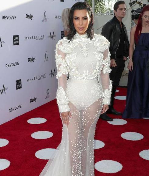 Kim Kardashian en los Premios de la Moda de Los Ángeles.