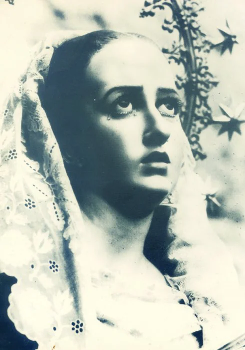 Hermosa. Rostro de la actual Virgen de los Dolores, de Vélez Rubio.