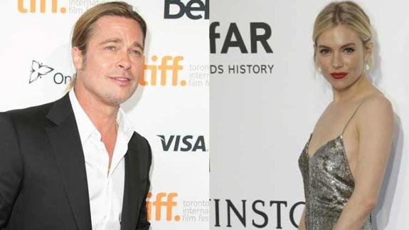 Brad Pitt y Sienna Miller celebran juntos el estreno de su película