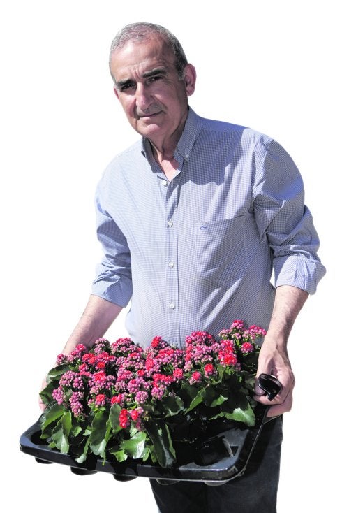 El florista Fernando Ríos.  :: edu botella / AGM