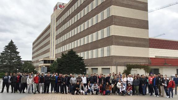 Los nuevos trabajadores de la empresa.