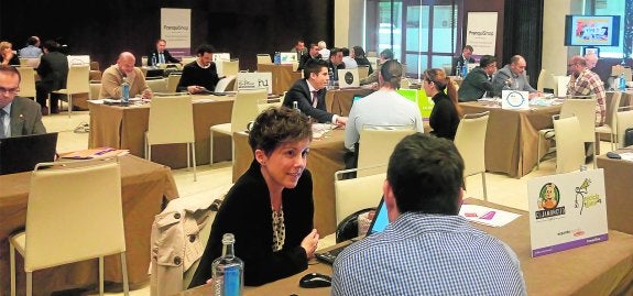 Emprendedores y franquicias, durante una jornada de la feria FranquiShop. 