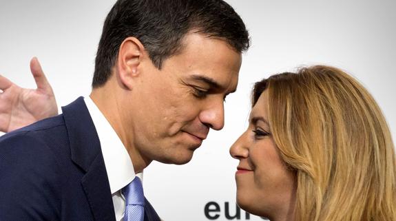 Pedro Sánchez y Susana Díaz, en una imagen de archivo.