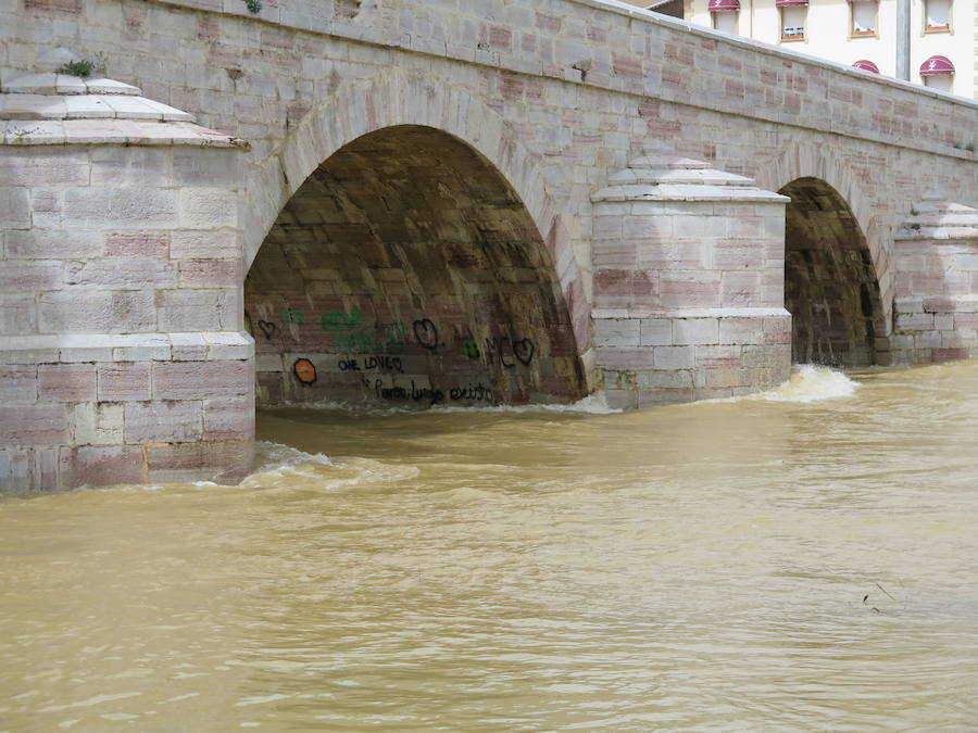 El Torío baja con abundante caudal