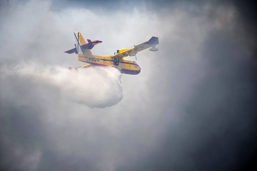 Incendio en el cementerio de neumáticos de Seseña