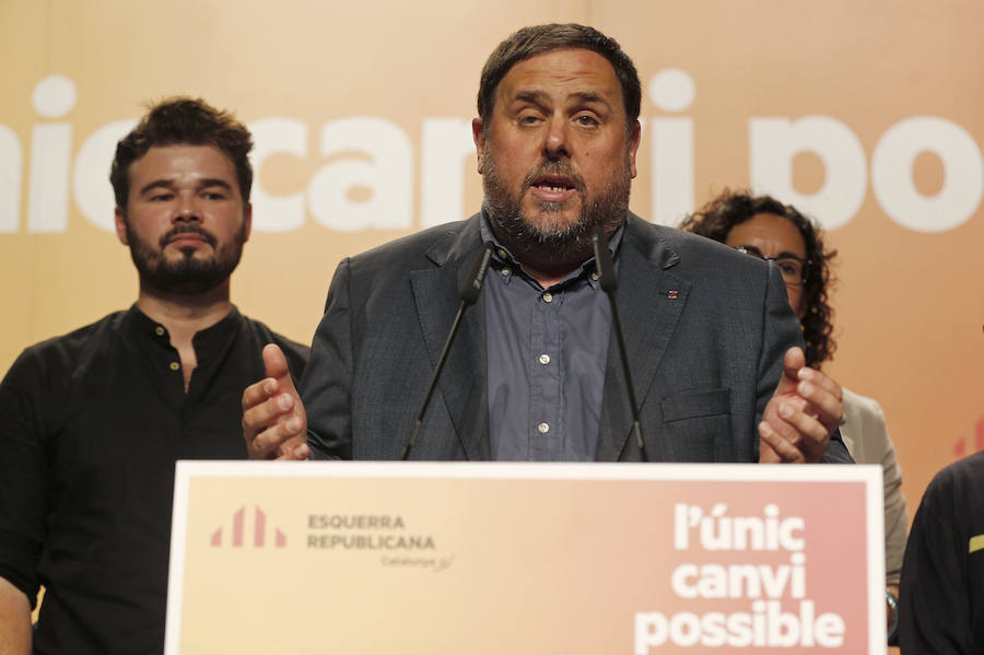 El líder de ERC y vicepresidente de la Generalitat, Oriol Junqueras.