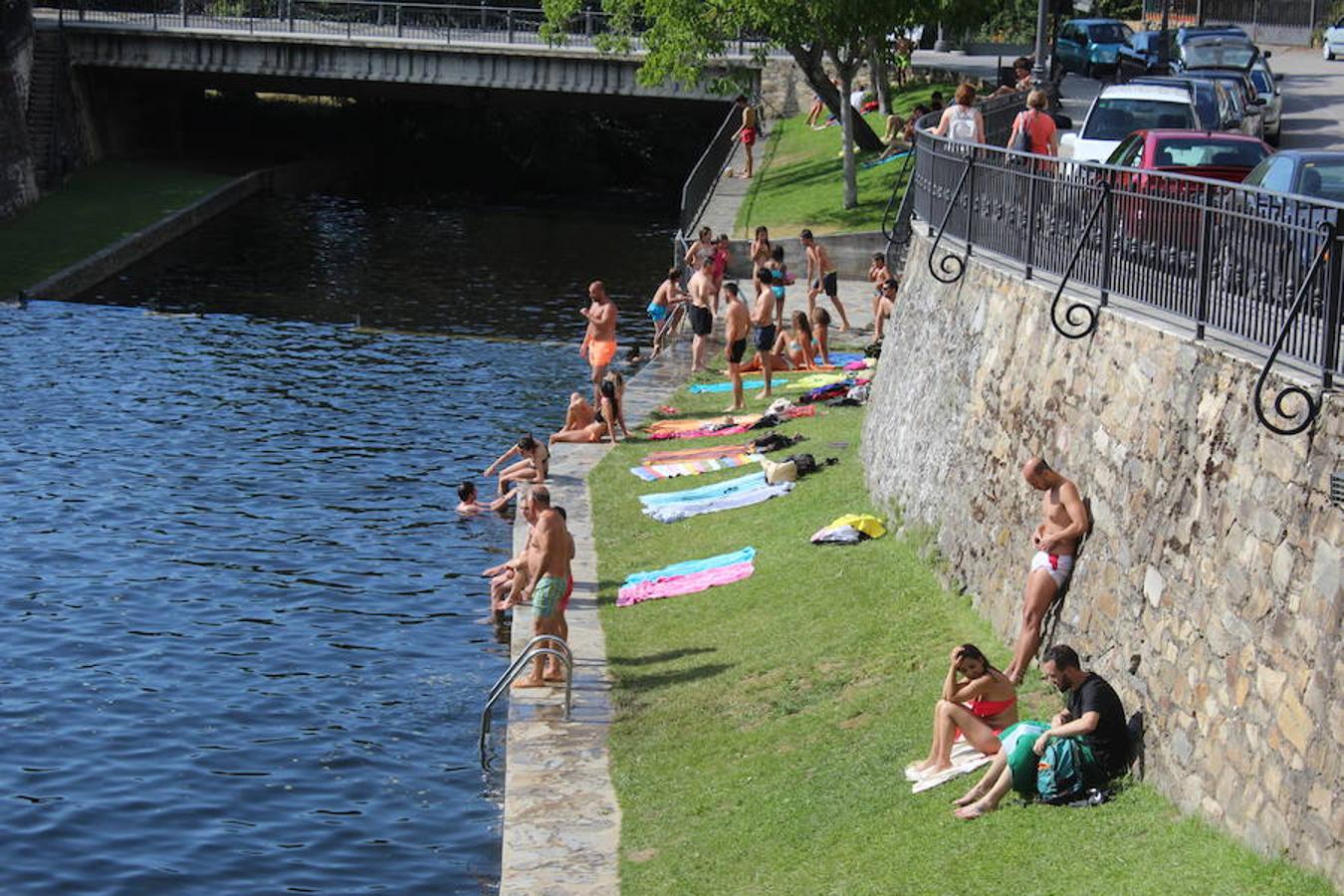 Molinaseca, la playa sin arena