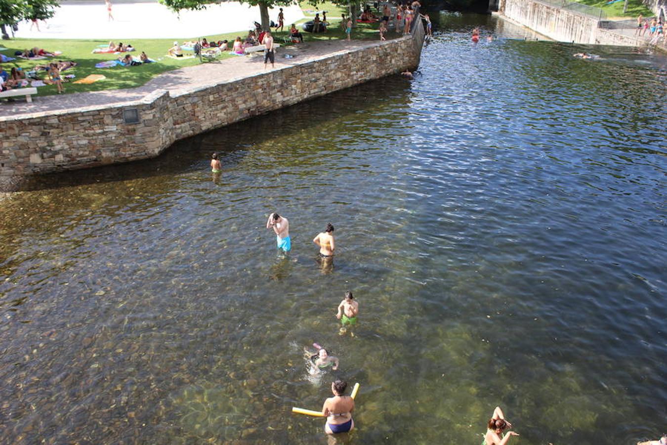 Molinaseca, la playa sin arena