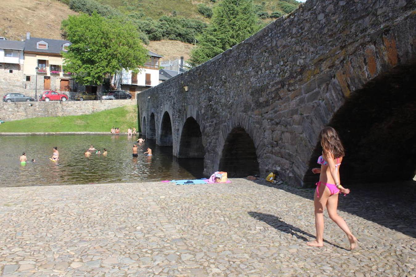 Molinaseca, la playa sin arena