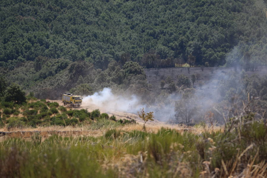 Vestigios tras el incendio