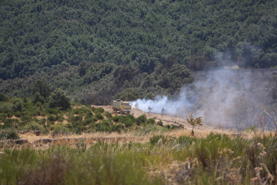 Vestigios tras el incendio