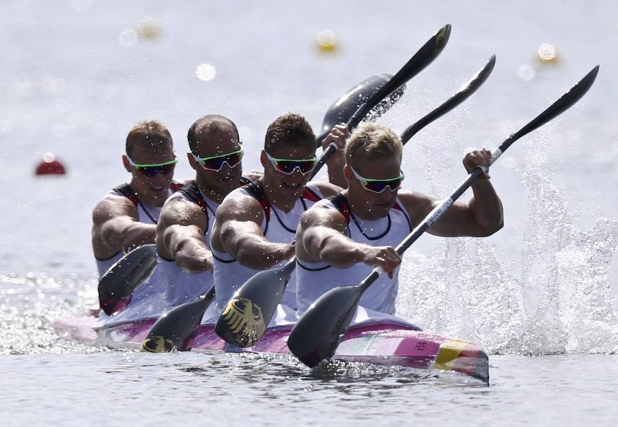 Alemania gana el oro en el K4 1000 m de canotaje; España quinta