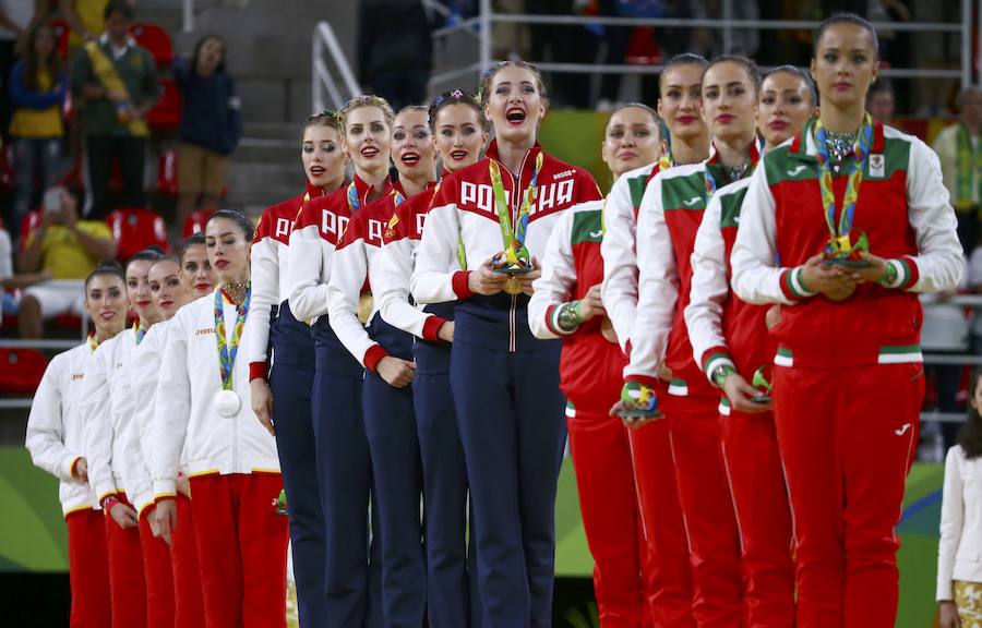 Plata para el conjunto español de rítmica