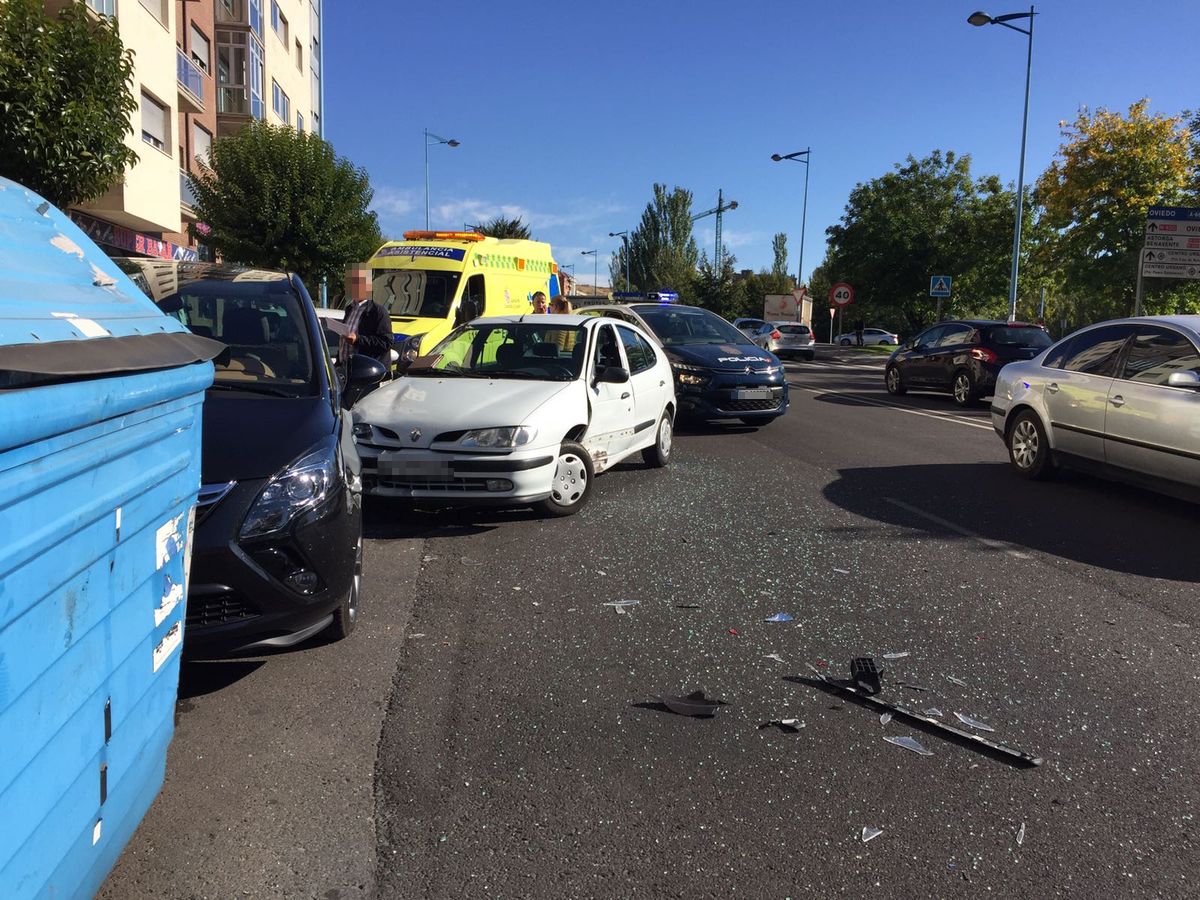 Accidente en la Avenida Gutiérrez Mellado