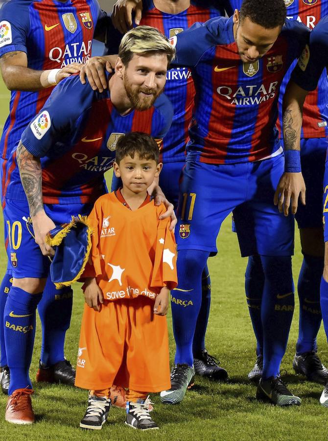 El encuentro de Messi y Murtaza, en imágenes